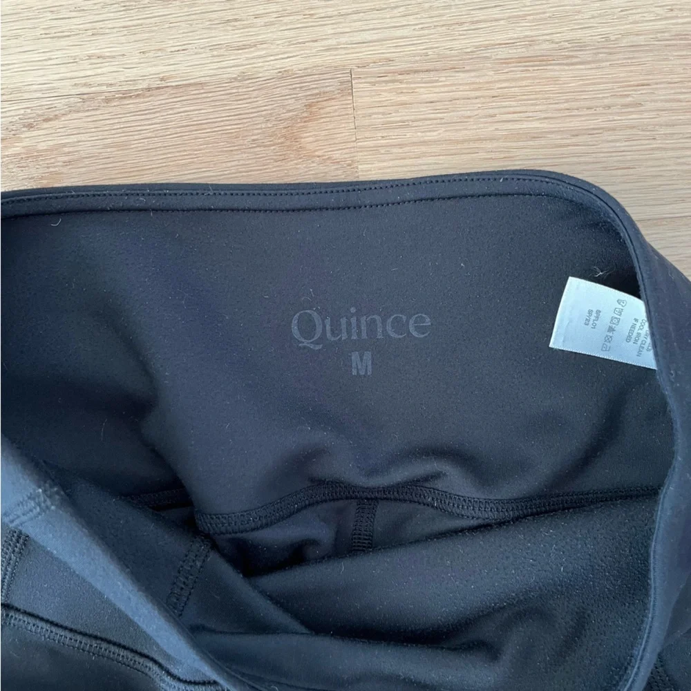Quince Black Performance Leggings High-Waisted - Picture 2 of 5